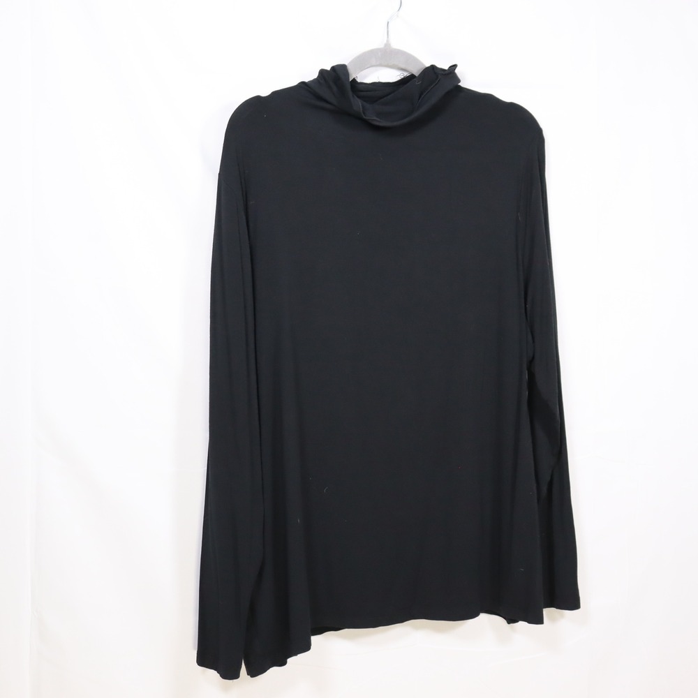 Sejour Turtleneck Top XL Black Women Minimalist Basic